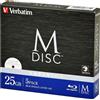 Verbatim Giappone NUOVO Verbatim M-DISC BD-R 25 GB 1-6x 5 dischi bianco stampabile...