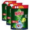 Nelsen Limone, Detersivo per Piatti a mano, azione dissolvi sporco, efficace su sporco secco da 72h, confezione da 3 flacone ricarica da 1800 ml