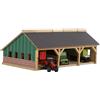 Kids Globe Large Wooden Farm Shed For Tractors (Scale 1:87),Multicolor,30 x 16.7
