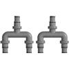 Connettore manutenzione piscina 3 vie materiale plastico robusto per piscine COL
