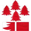 4 Pcs Portaposate Natalizio Albero Di Natale Portautensili Per Feste
