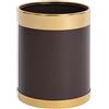 Bolero Y804 cestino con bordo oro, 10.2 l, colore: marrone