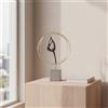 Statua di Ginnasta Minimalista Scultura con Base in Cemento Decorativo