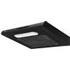 MPM -51-PX-72 - Cappa aspirante sotto mobile da cucina 50 cm, estrattore fumi da incasso 175 m3 Evacuazione esterna e ricircolo, filtro al carbonio opzionale, 3 velocità estrazione, LED, nero