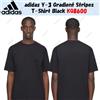 Adidas T-shirt adidas Y-3 Gradient Stripes nera KQ8600 taglia giapponese