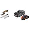 Worx WG801E Forbice Elettrica a Batteria 20V, con 3 Lame Intercambiabili in Dotazione & WA3601 Kit 1 Carica Batteria Rapido + 1 Batteria Power Share 20V/2.0Ah agli Ioni di Litio