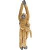 Wild Republic Hanging Monkey with Baby Langur Comune, Scimmietta di Peluche, 50 cm, Regalo di Compleanno, Scimmia di Peluche, Imbottitura Realizzata Partendo da Bottiglie Riciclate