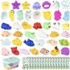 BONNYCO Squishy Piccoli Gadget Compleanno Bambini, Pack 40 Mini Giochi. Regalini Fine Festa Compleanno Bambini, Regalino Fine Festa Dopo Invitati. Mochi Kawaii Gadget, Pensierini Giochini Scuola