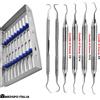 MEDSPO® Set di Curette di Gracey Universali Sonda Explorer Chirurgia Parodontale Vassoio