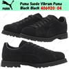 Puma Suede Vibram Puma Black Black 406920-04 taglia uomo