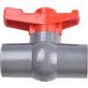 Valvola a per sfera in PVC antiperdite 50 mm per applicazioni liquide con presa