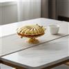 Portacaramelle Dorato con Coperchio Design Decorativo per Soggiorno, Matrimonio