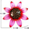 4pz Fiori da Parete in Metallo Fioritura con Appendino Triangolare per Pa
