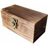 Scatola in Legno con Coperchio Scorrevole Stile Retrò per Decorazione Della