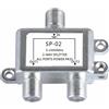 Partitore Satellitare a 2 Uscite Corpo in Lega di Zinco Splitter TV a 2 Vie