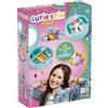 LANSAY - CUTIE STIX - Cofanetto Creativo Puppy - Kit Creazione Gioielli Portatile per Bambini dai 6 Anni - Include Specchio, Stix Pretagliati e Perline per Collane e Bracciali - Idea Regalo DIY