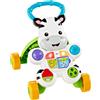 Fisher-Price Zebra Primi Passi Spingibile Giocattolo Elettronico Educativo con Musica e Suoni