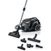 Bosch Serie 6 BGC41XSIL Aspirapolvere a Tanica Nero 324 x 474 x 267 mm