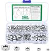 Details In Description Dadi esagonali, autobloccanti, acciaio inox, M3-M8, 200 pezzi