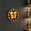Orologio da Muro a Tema Birra Movimento Silenzioso Orologio da Parete Tema