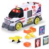 Dickie Toys - Ambulanza 36 cm, 203307003, +3 Anni, Sistema a Ruota Libera, luci e Suoni, Apertura portellone a Molla, barella, Drone