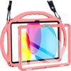 TOPESCT Custodia per bambini per iPad A16 di 11a/10a generazione (2025/2022) 11/11, realizzata in silicone adatto ai bambini, con protezione schermo integrata, custodia antiurto con supporto per