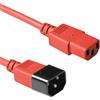 ACT C13 - C14, 3.00m cavo di alimentazione Rosso 3 m Accoppiatore C13 Accoppiatore C14