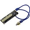 KALEA-INFORMATIQUE Adattatore convertitore da PCIe x1 a PCI a 32 bit e 33 MHz con ponte di conversione integrato ASM1083, compatibile con schede di rete, porte seriali RS232, FireWire...