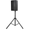 GATOR FRAMEWORKS - Supporto per Casse Acustiche a Treppiede, Altezza Regolabile 119-178 cm, Capacità 50 kg, Finitura Nero (RI-SPKRSTD)