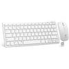 Atlantis ARGO 900Pro Combo KIT Mini Tastiera Ultraslim + Mouse - Wireless senza fili RF + Bluetooth, QWERTY 78 tasti "chocolate key", per PC/Notebook/Smartphone/tablet/iOS/Android, Bianco