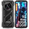 DOOGEE V40 Telephone Portable incassable 5G, 32GO+512GO/TF 2TB Android 14, Smartphone Incassable 6.78''+120Hz, 108MP+20MP Caméra Téléphone, Trois SIM/WiFi6E/NFC/DDR5/Face ID/OTG