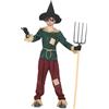 FIESTAS GUIRCA | Costume da Spaventapasseri Bambino (10-12 Anni) - Maglietta, Cintura, Pantaloni e Cappello - Costumi per Halloween, Oktoberfest e Feste in Maschera - Ideale per Bambini
