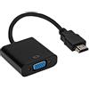 Cavo Adattatore Da HDMI Maschio VGA Femmina Convertitore HD Monitor + cavo jack