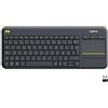 Logitech Tastiera TV - Wireless - Logitech - K400 Plus - AZERTY - Touchpad - Nero