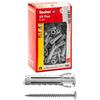 Fischer 100 Tasselli SX Plus SP con Vite Testa Cilindrica 6x30 mm per Muro Pieno