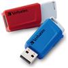 ‎VERBATIM CORPORATION Verbatim V Store N Click 32GB Rosso, Blu 49308 USB 3.0 2 x 32 GB.