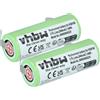vhbw 2x Batteria per Philips HQ8150 HQ7360 HQ8100 HQ8140 HQ8160 HQ7363 2040mAh 3,7V