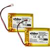vhbw 2x Batteria per iDect X2i X2d X2di M2 X2 M1 600mAh
