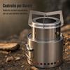 Fornello da Campeggio a Legna Split Type per Barbecue e Outdoor | per falò