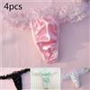 Brand New 4pc Donne Sexy Mutandine Slip Lingerie Slip Perizoma Tanga Intimo Bikini