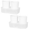 2 Pcs Vasi Di Plastica Per Piante Grasse Piccoli Vaso Terracotta