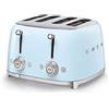 Smeg, Tostapane 4x4 TSF03PBEU, 4 Scomparti da 36mm, 6 Livelli di Doratura, Funzi