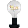 OSRAM Lampada da tavolo LED 1906 Letter, scritta a barra, neon, 1,2W, E27, nero