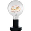 OSRAM Lampada da tavolo LED 1906 Letter Hello lettering, neon, 1,2W, E27, nero,