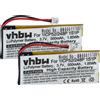 vhbw 2x Batteria per Sena 1ICP52/248P 1S1P 500mAh