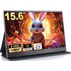 Momods Monitor Portatile, Schermo Portatile 15,6 pollici 1080P FHD | Portable Monitor c