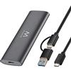 Ewent Box Esterno USB 3.2 Gen2 per SSD M.2 NVMe PCIe - Custodia Case Hard Disk i