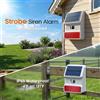 Allarme Solare Impermeabile IP65 con Sensore Movimento PIR, Sirena e Luce