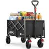 SUNULA Carrello pieghevole piccolo 80L 100KG, carrello pieghevole con peso ridot