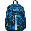 Seven spa Seven Zaino Scuola Adavanced Detach, Nero Blu, Multi-Shade Boy, Doppio Scomparto